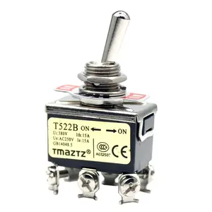 toggle switch 6pin Suppliers-Interruptores resistentes da alternância, 15a 250v 20a 125v ac em 2 posições dpdt 6pin