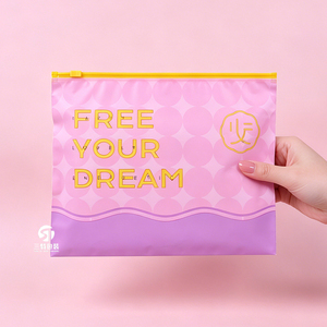 Underwear Packaging Bags Custom Printed Semi Transparent PE Slider Zipper Bags Small MOQ Available - Product Image 6