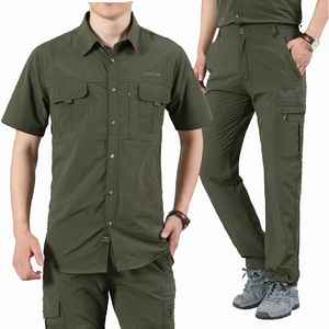 Chemises décontractées d'été pour hommes, très prisées et abordables - Chemise respirante anti-plis à manches courtes pour la randonnée, la chasse et la pêche - Product Image 3