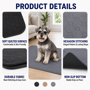 3 couleurs disponibles, tapis d'entraînement pour <span class=keywords><strong>chien</strong></span> réutilisables, lavables, imperméables, absorbants rapidement, durables, pour chiens. - Product Image 3