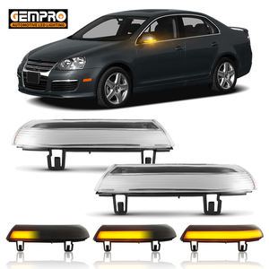 Lot de 2 clignotants latéraux séquentiels à LED ambre pour rétroviseurs VW <span class=keywords><strong>Golf</strong></span> <span class=keywords><strong>5</strong></span> MK5/Variant/GTI MK5 2003-2009 - Product Image 1