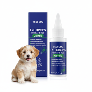 Gouttes oculaires douces à la menthe <span class=keywords><strong>et</strong></span> à la glycérine pour chiens <span class=keywords><strong>et</strong></span> chats, 30 ml, éliminent les taches de larmes <span class=keywords><strong>et</strong></span> apaisent les irritations - Product Image 1