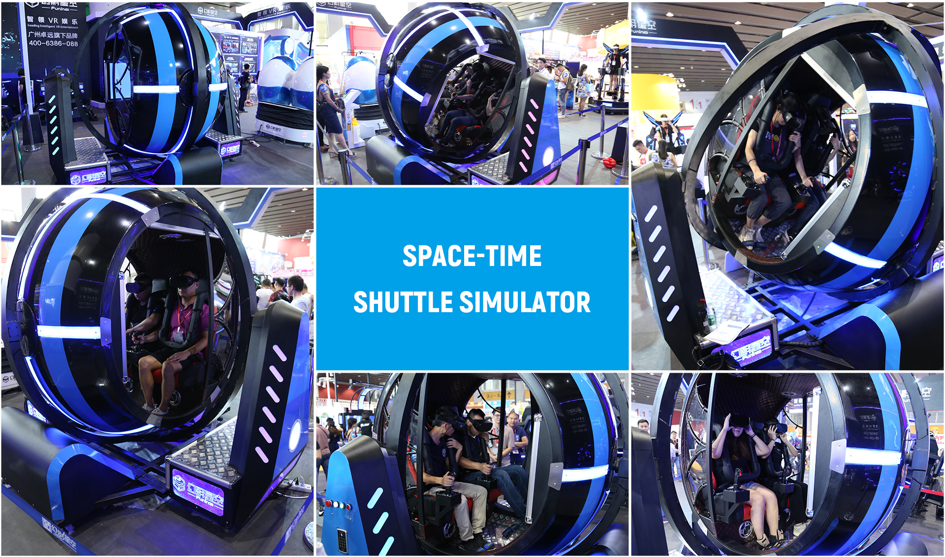 Amusement Park 9D Virtual Reality Simulator 720 Degree Vr Zone Game Machine