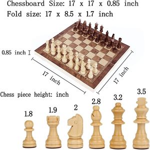 <strong>Wooden</strong> <strong>Chess</strong> <strong>Set</strong> with Folding Storage 3-in-1 <strong>Chess</strong>/Backgammon/Checkers Board for Adults &amp; Kids China - Product Image 3