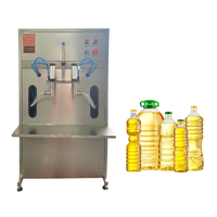 Semi Automatique Double Têtes En Plastique Anti Corrosion Toliet Liquide Nettoyant Chlore Blanchiment Eau Huile Peut Poids Machine De Remplissage