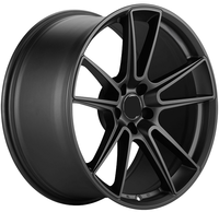 Rines Forjados Negros Mate de Lujo Personalizados de 19 20 21 22 23 24 Pulgadas con Múltiples Radios 5X114.3 5X120 para Elantra N BMW Serie 3