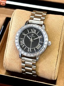 Nuevo reloj de pulsera de cuarzo para mujer, moderno, con diamantes de imitación romanos, correa de acero, resistente al agua. - Product Image 6