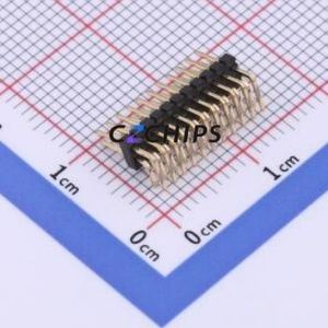 X1321WR-2x11J-C40D18 Pin Header Bent Lead Through Hole,P=1.27mm Connector 2x11P 1.27mm 1.27mm Pin Header - Product Image 2