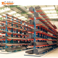 Étagère Cantilever Industrielle en Acier à Finition Thermolaquée pour Stockage Robuste et Ajustable d'Articles Longs – Expédition Rapide Direct Usine