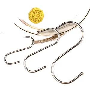 Crochet en S décoratif en acier inoxydable à bas prix pour accrocher un petit crochet en métal et des crochets en forme pour accrocher