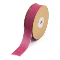 OKAY Einseitiges Samtband für Weihnachtsgeschenkverpackung Dekoration Großhandel Luxus 10 Farben 25MM BÄNDER Cadmiumfrei 1 Zoll