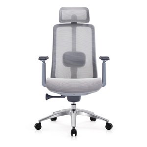 Chaise de bureau ergonomique professionnelle à dossier haut, pivotante et réglable en maille – Échantillon gratuit – Chaise de bureau de direction - Product Image 4