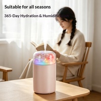 Nouveau Diffuseur Humidificateur à Fleurs Éternelles Compact Portable USB Alimentation Voiture Ultra-Silencieux Hydratant Fonction Minuterie