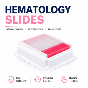 Portaobjetos de Hematología para Laboratorio Degao, Portaobjetos de Vidrio Esmerilado con Área de Etiquetado Adhesiva para Pruebas de Muestras de Sangre - Product Image 1