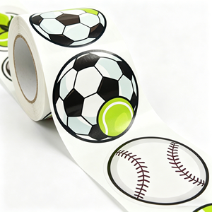 Pegatinas de doble cara impermeables personalizadas para varias bolas que se utilizan para decorar coches, ordenadores y teléfonos móviles - Product Image 3