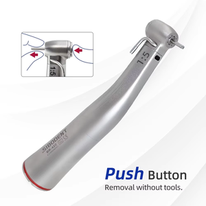 Pulverizador de agua externo 4 <span class=keywords><strong>Dental</strong></span> 1:5 Fibra óptica Contra ángulo LED Pieza de mano Cojinete de cerámica Botón pulsador Herramientas de odontología - Product Image 6