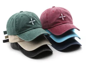 Hot selling fashion style multi color 100% stone wash cotton baseball cap with custom logo 3D embroidery customization cap