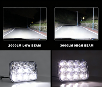 Luz Delantera LED de Alta Potencia de 7.8 Pulgadas y 60W, 6000K, para UTV, ATV, SUV, Modificación/Actualización