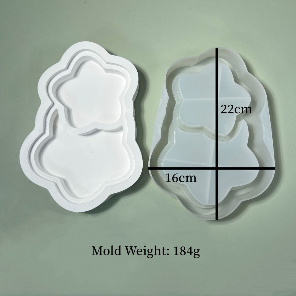 White-Star shaped-large