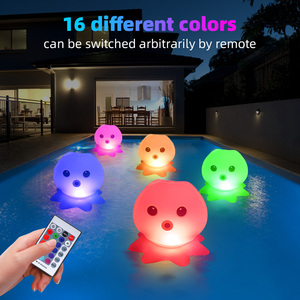 Açık parti süslemeleri ve iyilik için şişme ahtapot güneş LED havuz ışığı yüzer Glow - Product Image 2