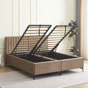 Custom Hotel Furniture <b>Bed</b> Frame Queen King Full Size Soft Upholstered <b>Bed</b> Storage <b>Bed</b> Double <b>Bed</b> for Bedroom - Product Image 2
