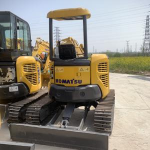 Excavadora usada bien mantenida Komatsu PC35MR Cabina abierta Mini excavadora sobre orugas PC18MR PC30MR PC40MR PC55MR para Venta barata - Product Image 6