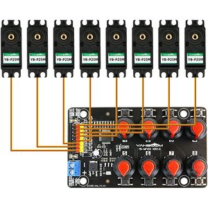 Testeur de servo Yahboom Rc, contrôleur 8 canaux avec protection contre les surintensités pour jouets télécommandés - Product Image 6