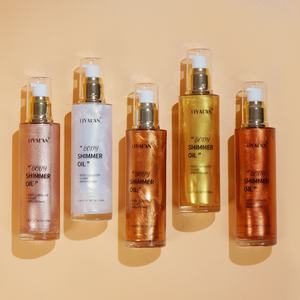 Aceite brillante de marca privada, maquillaje facial, <span class=keywords><strong>bronceador</strong></span>, resaltador líquido, aceite brillante para el cuerpo - Product Image 6