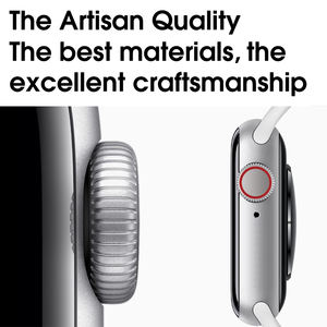 W26 reloj inteligente 1,75 pulgadas 320*385 píxeles de la temperatura del bluetooth inteligente del teléfono del reloj - Product Image 3