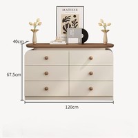 Coiffeuse en bois massif crème moderne armoire de rangement Simple rétro chambre à coucher armoire de chevet rangement intégré coiffeuse