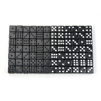Haute qualité en gros 12mm acrylique noir blanc Mini Standard Pixel Gaming D6 jeu de dés pour les jeux de société d'enseignement des mathématiques