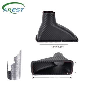 Vente en gros de prise d'air de texture en fibre de carbone, conduit d'<span class=keywords><strong>admission</strong></span> d'air circulaire, klaxon d'<span class=keywords><strong>admission</strong></span> d'air carré pour modification de <span class=keywords><strong>voiture</strong></span> - Product Image 3