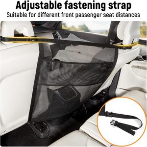 Barrière de <span class=keywords><strong>voiture</strong></span> pliable de luxe pour <span class=keywords><strong>chien</strong></span> avec organisateur en maille respirante et <span class=keywords><strong>filet</strong></span> réglable pour séparateur universel de <span class=keywords><strong>voiture</strong></span> (Polyester) - Product Image 5