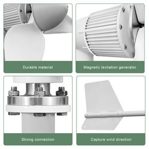 Générateur éolien Smaraad M6 2KW 5KW à axe horizontal pour usage domestique 24V 48V 96V Entrepôt UE - Product Image 2