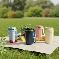 Mug à café isotherme en acier inoxydable avec logo personnalisé, écologique et réutilisable pour les sports de plein air et les voyages