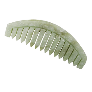 Peigne Gua Sha en <span class=keywords><strong>jade</strong></span> Xiuyan, outil de massage pour la tête et les méridiens, outil de beauté d'acupression manuel - Product Image 5