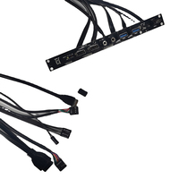 Placa base de Audio USB C, puerto de Panel frontal USB 2,0 + interruptor LED USB 3,0, TYPE-C, montaje de PCB, disyuntor de potencia, unidades flexibles