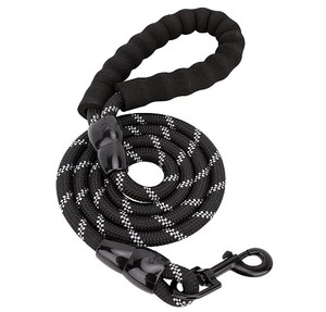 長さ1.5mペット猫犬用リードロープリーシュ,エコフレンドリー素材反射フォームハンドルメタルバックルカスタムロゴナイロンウォーキング - Product Image 3