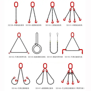 Eslinga de Cadena Soldada Galvanizada de Acero G80 para Contenedores, Eslinga de Elevación de 2 Patas, Eslinga de Cadena de Grado 80 de Doble Pata, Eslinga de Cadena de Grado 100 de Una Sola Pata - Product Image 2