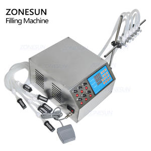 ZONESUN หัวฉีดของเหลว6ขวด,ขวดน้ำหอมน้ำผลไม้น้ำมันหอมระเหยปั๊มดิจิตอลควบคุมไฟฟ้าเครื่องบรรจุของเหลว - Product Image 5