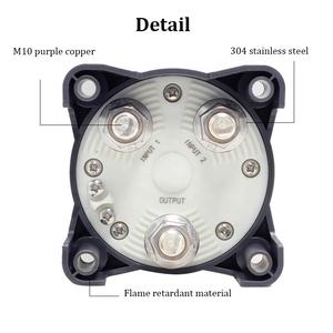 32V DC 500A 고전류 선택기 3 위치 차단 스위치 그레이 컬러 스위치 11003 - Product Image 4