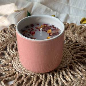 Frascos de Cerámica Mate con Tapa para Velas, Diseño Cilíndrico Moderno para Fragancias del Hogar y Manualidades - Product Image 2