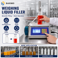 Máquina Llenadora de Líquidos Semiautomática BANMO con Bomba Peristáltica y Sistema de Pesaje para Llenado de Bebidas, Salsas y Líquidos Domésticos
