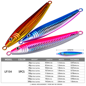 Leurre Artificiel Dur en Plaque de Fer pour Pêche en Mer Profonde, avec Yeux 3D, pour Pêche en Bateau, Lancer Longue Distance, Coulée Rapide, Appât pour Maquereau - Product Image 4