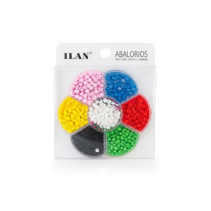 ILAN <b>Beads</b> <b>Set</b> 10x10cm Colorful Assorted for Crafting Jewelry Making - Product Image 1