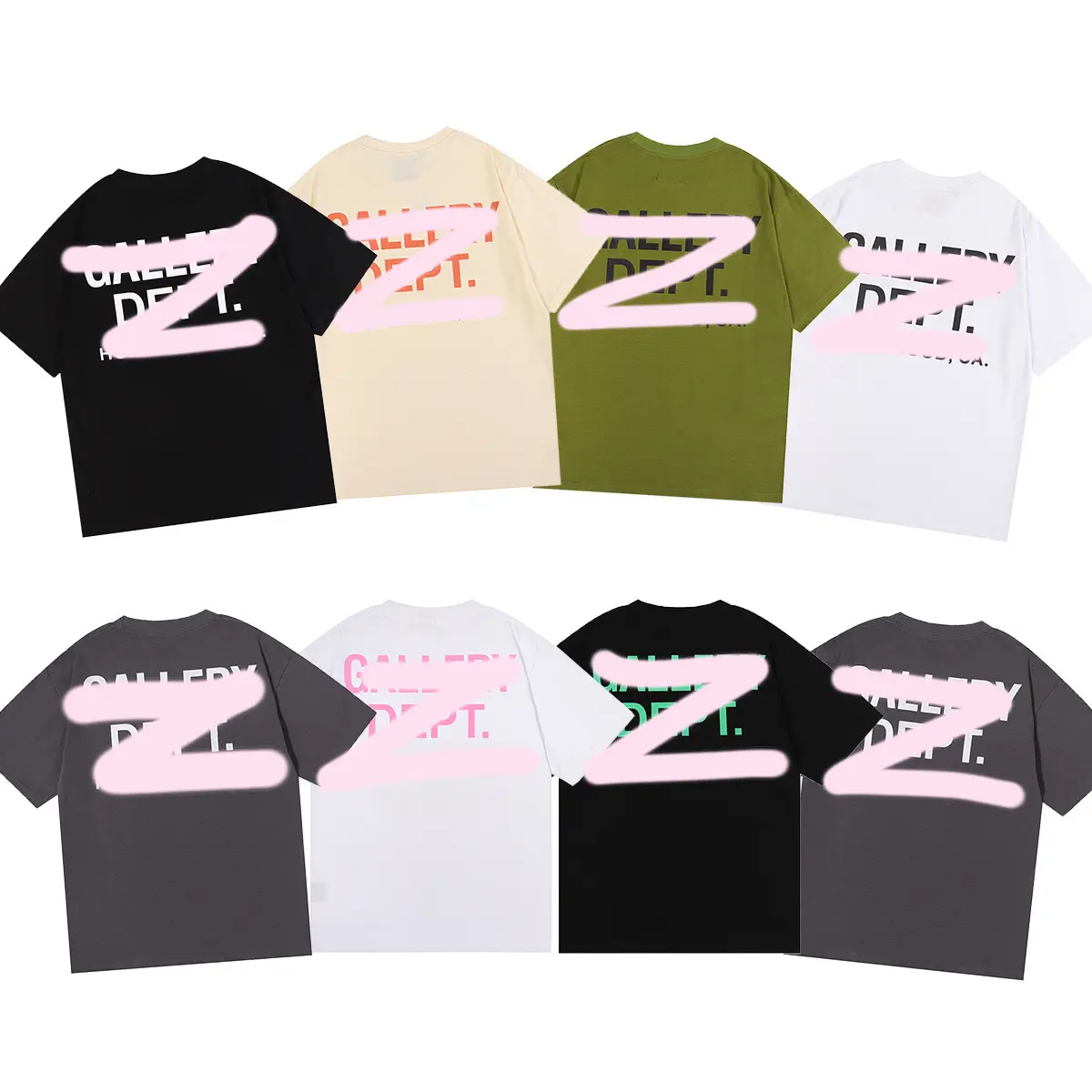 Wholesale plus size women's clothing graphic t shirts cropped top aesthetic oversized cotton tee woman lady galer designer shirt