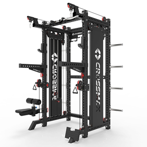 Crossmax Crossmax Kf9000 Bibo Factory Price Multi Function Gym Power Rack with Smith Machine Foldable Adjustable Safety Steel - Product Image 4
