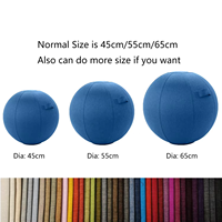 Chaise de yoga anti-éclatement personnalisée 65 cm, ballon de stabilité Pezziball, ballon suisse, siège de bureau ergonomique, vente en gros OEM, certifié Oeko-Tex
