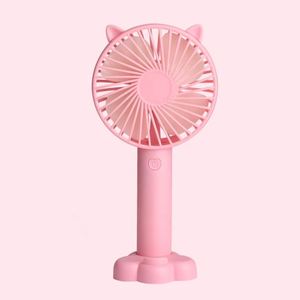 2026 Oem Odm Usb Rechargeable Portable Cute Mini Small <b>Table</b> With Mobile Phone Holders Outdoor Handheld Fan - Product Image 2