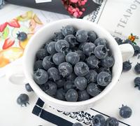 Kunstmatige bosbessen nepfruit bosbessen realistische simulatie blauwe bessen voor doe-het-zelf fotografie rekwisieten